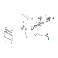 OEM Hyundai Santa Fe Hose-Radiator Lower Diagram - 25412-2B900