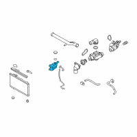 OEM 2012 Hyundai Santa Fe Reservoir Tank Diagram - 25431-2B200