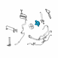 OEM 2004 Cadillac SRX Power Steering Pump Diagram - 25900769