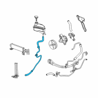 OEM 2008 Cadillac SRX Hose, P/S Fluid Cooler Outlet Diagram - 10376952