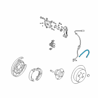 OEM Kia Optima Rear Wheel Hose Right Diagram - 587382T700