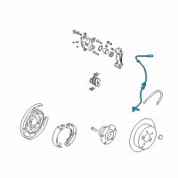 OEM Kia Optima Sensor Assembly-Abs Rear Wheel Diagram - 599302T000