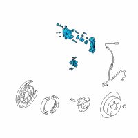 OEM 2013 Kia Optima Rear Wheel Brake Assembly, Left Diagram - 582104C000