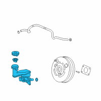 OEM Acura RL Master Cylinder Set, Power Diagram - 46101-SJA-A05