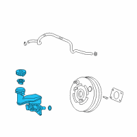 OEM 2012 Acura RL Master Cylinder Set, Power Diagram - 46101-SJA-A05