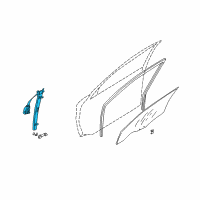 OEM 2004 Kia Rio Window REGULATER Assembly-Power Diagram - 0K30C58560B