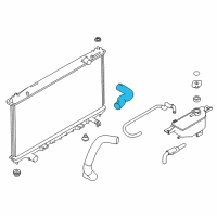 OEM 2018 Infiniti Q50 Hose-Radiator, Upper Diagram - 21501-4GB0A