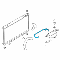 OEM 2014 Infiniti Q50 Hose-Reservoir Tank Diagram - 21742-4GN5A