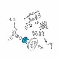 OEM Chevrolet Spark Hub Diagram - 95492092