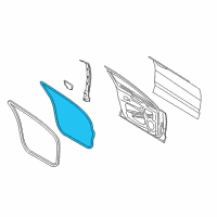 OEM 2015 Lincoln MKZ Door Weatherstrip Diagram - GP5Z-5420531-A