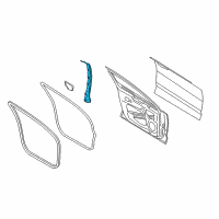 OEM 2019 Lincoln MKZ Front Weatherstrip Diagram - DP5Z-5420520-A