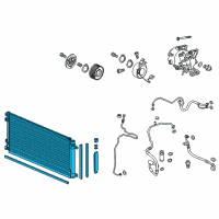 OEM 2020 Honda Civic Condenser Assy Diagram - 80100-TBC-A01