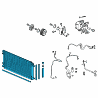 OEM Honda Civic Condenser Assy Diagram - 80100-TBC-A01