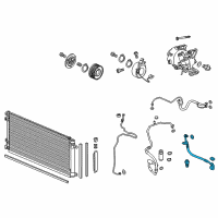 OEM 2019 Honda Civic Hose, Discharge Diagram - 80315-TBC-A03