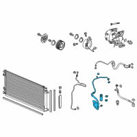 OEM 2016 Honda Civic Hose Comp, Suction Diagram - 80312-TBC-A04