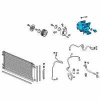 OEM 2017 Honda Civic Compressor Diagram - 38810-5AN-A02