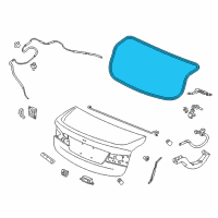 OEM 2015 Acura TLX Weatherstrip, Trunk Lid Diagram - 74865-TZ3-A01