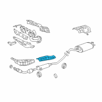 OEM 2008 Toyota Corolla Heat Shield Diagram - 58153-20141