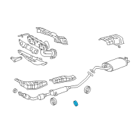 OEM Toyota Center Pipe Gasket Diagram - 17451-0D050