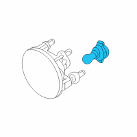 OEM Ford Escape Fog Lamp Bulb Diagram - 8L8Z-13466-B