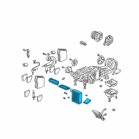 OEM 2005 Honda Pilot Evaporator Assembly Diagram - 80225-S3V-A51