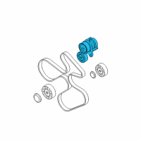 OEM BMW 335xi Mechanical Belt Tensioner Diagram - 11-28-7-563-927