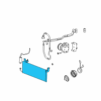 OEM 2005 Hyundai XG350 Condenser Assembly-Cooler Diagram - 97606-38004