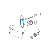 OEM Hyundai XG300 Hose-Cooler Line Suction Diagram - 97763-39880