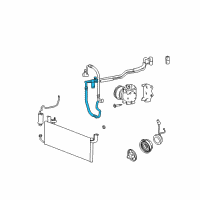 OEM 2005 Hyundai XG350 Hose-Cooler Line Suction Diagram - 97763-39880