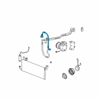 OEM 2001 Hyundai XG300 Hose-Discharge Diagram - 97762-39881