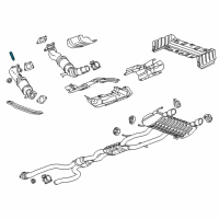 OEM 2021 GMC Yukon Front Pipe Stud Diagram - 11589264