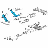 OEM Chevrolet Camaro Converter & Pipe Diagram - 22956560