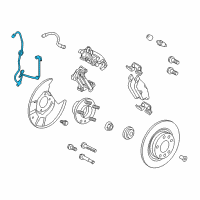 OEM Mercury Milan Rear Speed Sensor Diagram - AE5Z-2C182-C