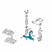 OEM Jeep Commander Arm Bushing Front Lower Arm Diagram - 52089980AI