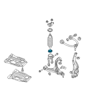 OEM Jeep Grand Cherokee ISOLATOR-Spring Diagram - 52089330AB