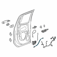OEM 2020 Chevrolet Silverado 1500 Lock Cable Diagram - 23397315