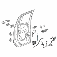 OEM 2020 Chevrolet Silverado 1500 Lock Rod Diagram - 84139763
