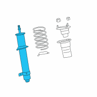 OEM 2015 Lexus LS600h ABSORBER Set, Shock Diagram - 48510-80684