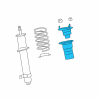 OEM 2013 Lexus LS460 Front Suspension Support Sub-Assembly, Right Diagram - 48680-50190