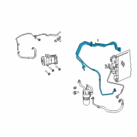 OEM 2008 Dodge Avenger Line-A/C Suction And Liquid Diagram - 5058805AA