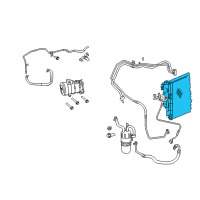 OEM Chrysler Cooler-CONDENSER And Trans Cooler Diagram - 68004053AA