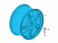 OEM 2021 Chevrolet Corvette Wheel Diagram - 84785087