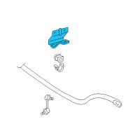 OEM Lexus Bracket, Front Stabilizer, NO.1 RH Diagram - 48809-30021