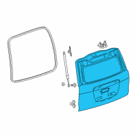 OEM 2017 Cadillac Escalade ESV Lift Gate Diagram - 23349178