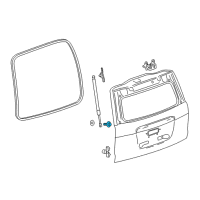 OEM 2017 Cadillac Escalade ESV Stud, Lift Gate Strut Ball(Body Side) Diagram - 11546505
