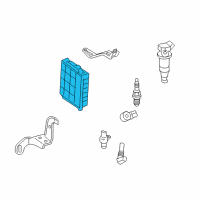 OEM 2016 Lexus GX460 Engine Control Computer Diagram - 89661-60U21