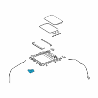 OEM Lexus NX200t Gear Assembly, Sliding Roof Diagram - 63260-78021