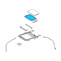 OEM 2021 Lexus NX300 Weatherstrip, Sliding Roof Diagram - 63251-78011