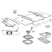 OEM 1996 Dodge B2500 Lens-Dome Lamp Diagram - 3488936