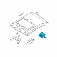 OEM Nissan Altima Switch Sunroof Diagram - 25450-ZX00C